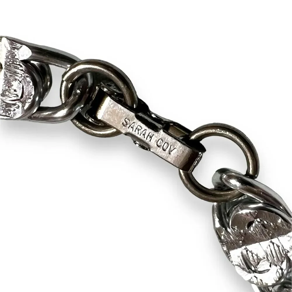 Sarah Coventry Womens Chain Bracelet Silver Tone Stamped